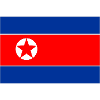 Bandiera del logo della Corea del Nord Bandiera nordcoreana