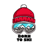 Né ski ski alpin alpin