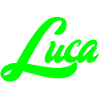 Luca Bright Neon Lettering Lettering