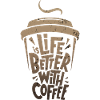 life is better with coffee