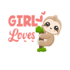 Cute Girl Sloth Gift