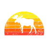 Retro Moose Funny Saying