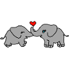 Elephant Love Heart