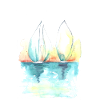 Two sailing boats
