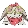with glasses Rockabilly gift cute