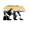Bear Mountains Sunset Retro