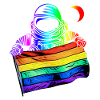 LGBTQ Flag Astronaut - LGBTQ