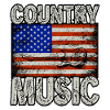 Country Music America Flag
