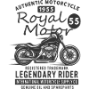 Motard anniversaire 1955 cadeau biker