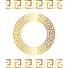 Sparta Greek Pattern Symbols Tribal Statue