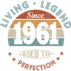 Geburtstag 61 Jahre LegendeSeit 1961 Geschenk 61 Jahre