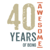 40 YEARS OF BEING AWESOME
