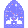 Les lapins dans le jardin
