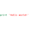 Python Hello World