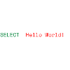 SQL Hello World