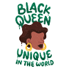 Femmes Black Queen Afro-Américain Mélanine