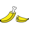 Banane avec os