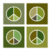 Peace sign Green