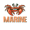 Marine biologist design with crayfish