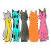 Cats Cartoon Comic Design