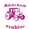 Echte Mädchen fahren Traktor