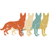 German Shepherd Retro Dogs