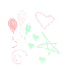 Heartbeat drawn with chalk