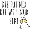 Sekt-Trinkerin Sekt-Party
