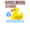 Bademeister Rettungsschwimmer Beruf Spruch