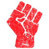 Erhöhte Faust Symbol