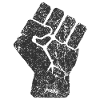 Erhöhte Faust Symbol
