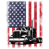 Etats-Unis Drapeau routier
