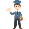 Postal official postman