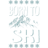 born to ski skiing
