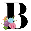 letter B flowered