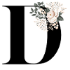 D flowery letter