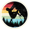 Rainbow Forest Climber Silhouette