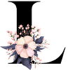 lettre L fleuris