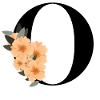 flowery letter o