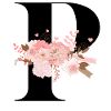 P flowery letter