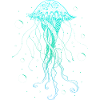 Jellyfish Sea Animal Psychedelic Art Gift