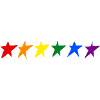 STERNE MIT LGTB-FARBEN