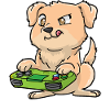 Golden Retriever Gaming Kawaii