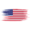 American Flag Brush