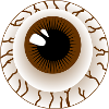 Brown eyeball