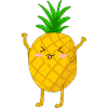 Drôle d’ananas joyeux