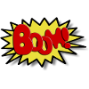 Boom Comicstyle Stripfiguur Lichtenstein Pop Art