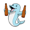 Delfin Flasche Bier