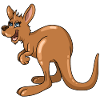 Cute Kangaroo Marsupees Cartoon Australia