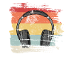 Retro 80s and 90s Headphones